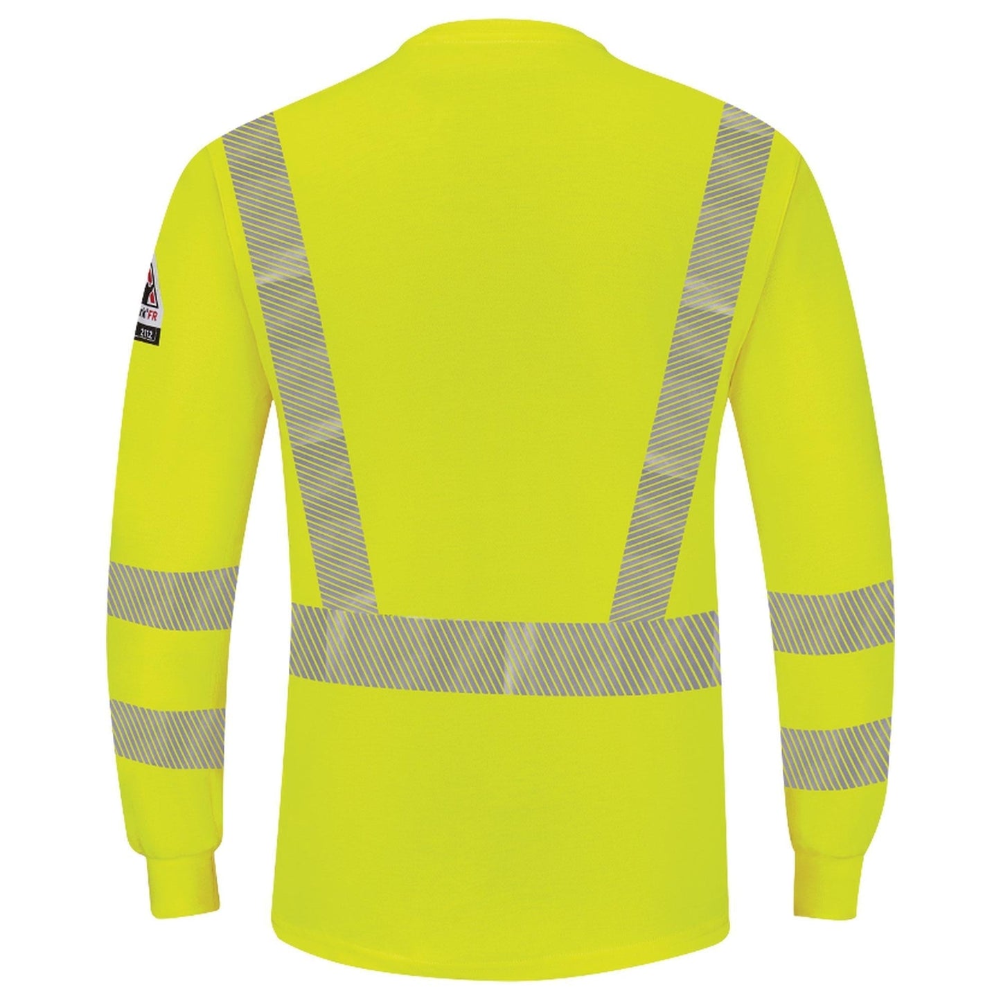 Yellow Lime Henley Shirt - Bulwark FR - High Visibility