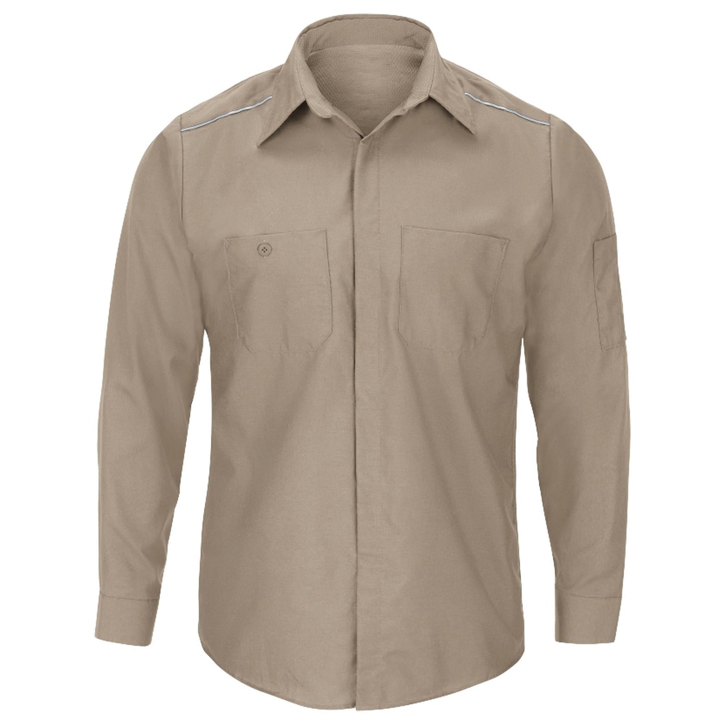 Charcoal Button Up Shirt - Red Kap - Breathable Fabric