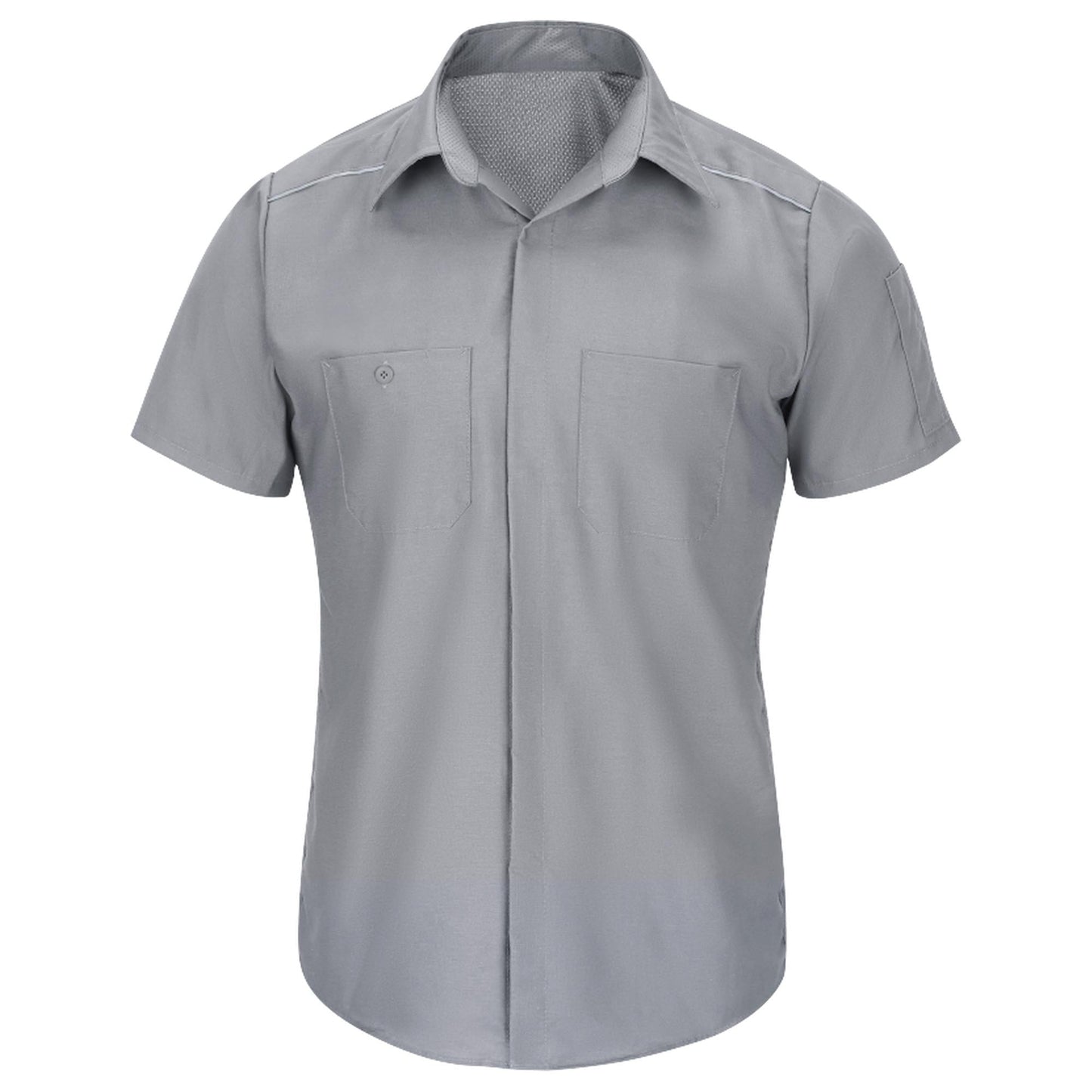 Charcoal Button Up Shirt - Red Kap - Short Sleeve