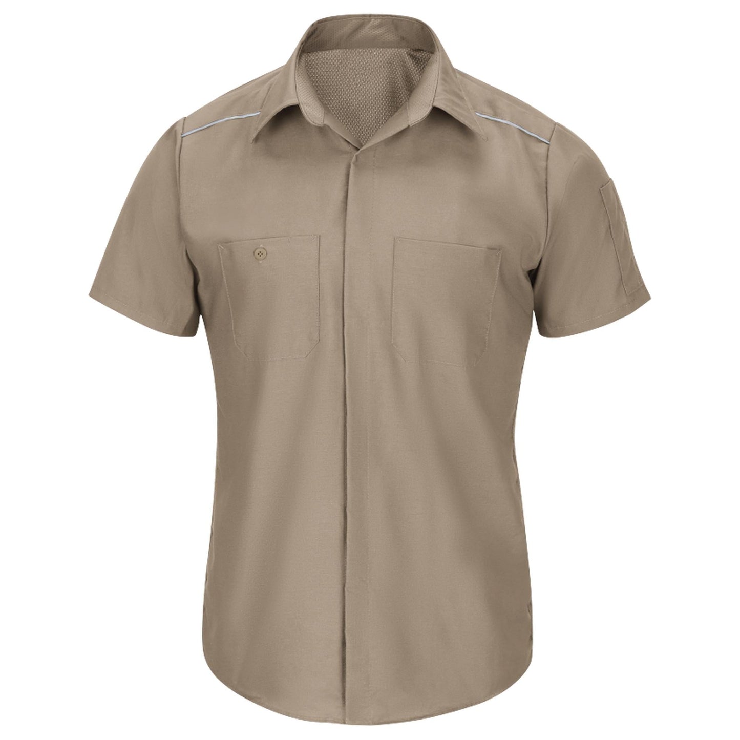Charcoal Button Up Shirt - Red Kap - Short Sleeve