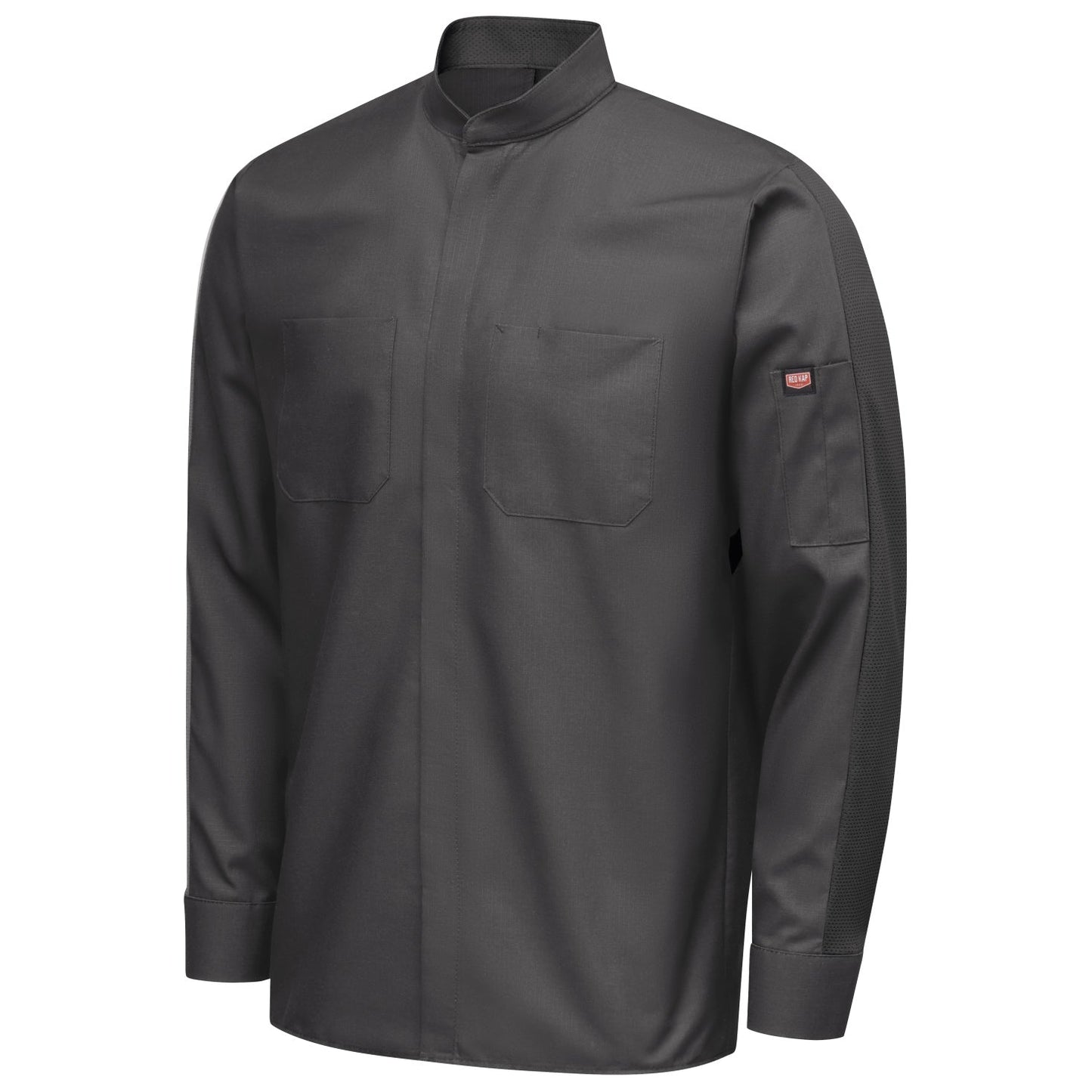 Black Button Up Shirts - Red Kap - Durable Ripstop Fabric