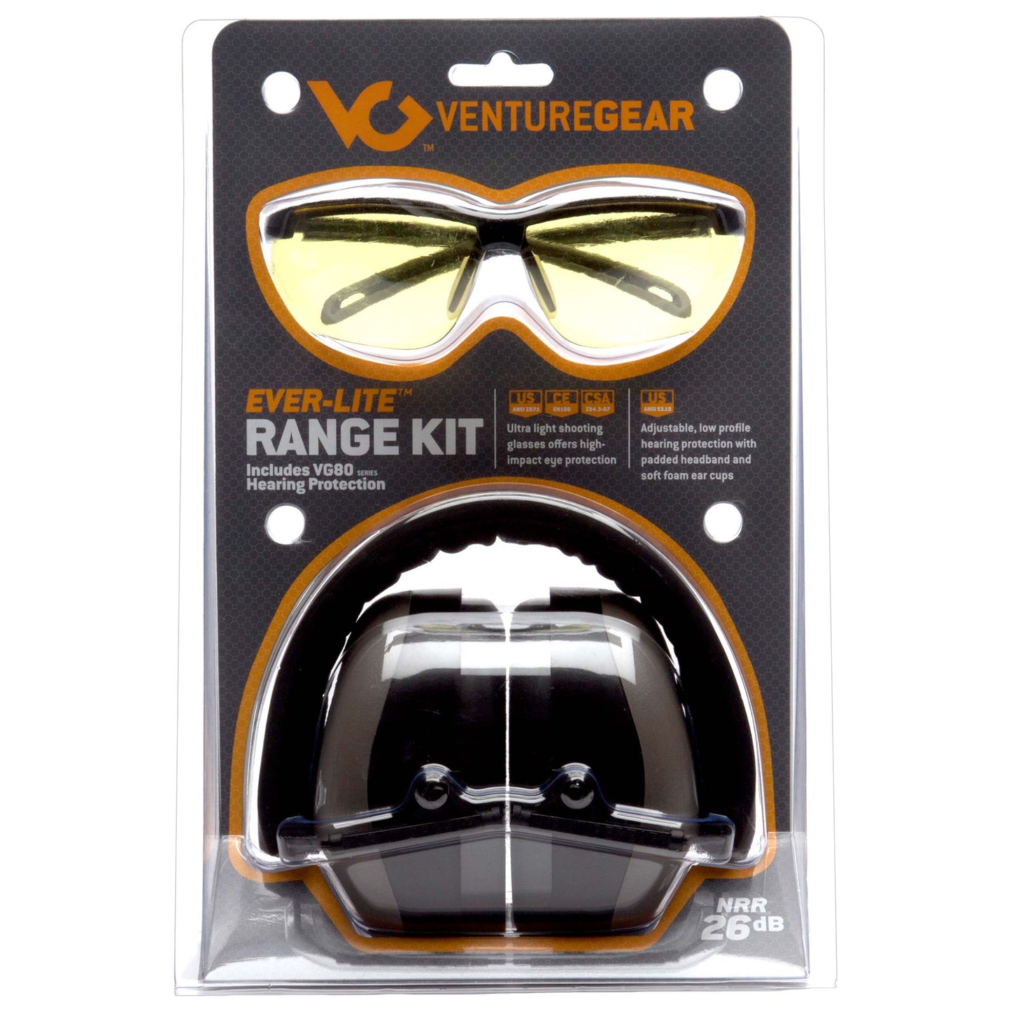 Amber Ever-Lite Shooting Glasses Combo Packs - Venture Gear - Durable Design