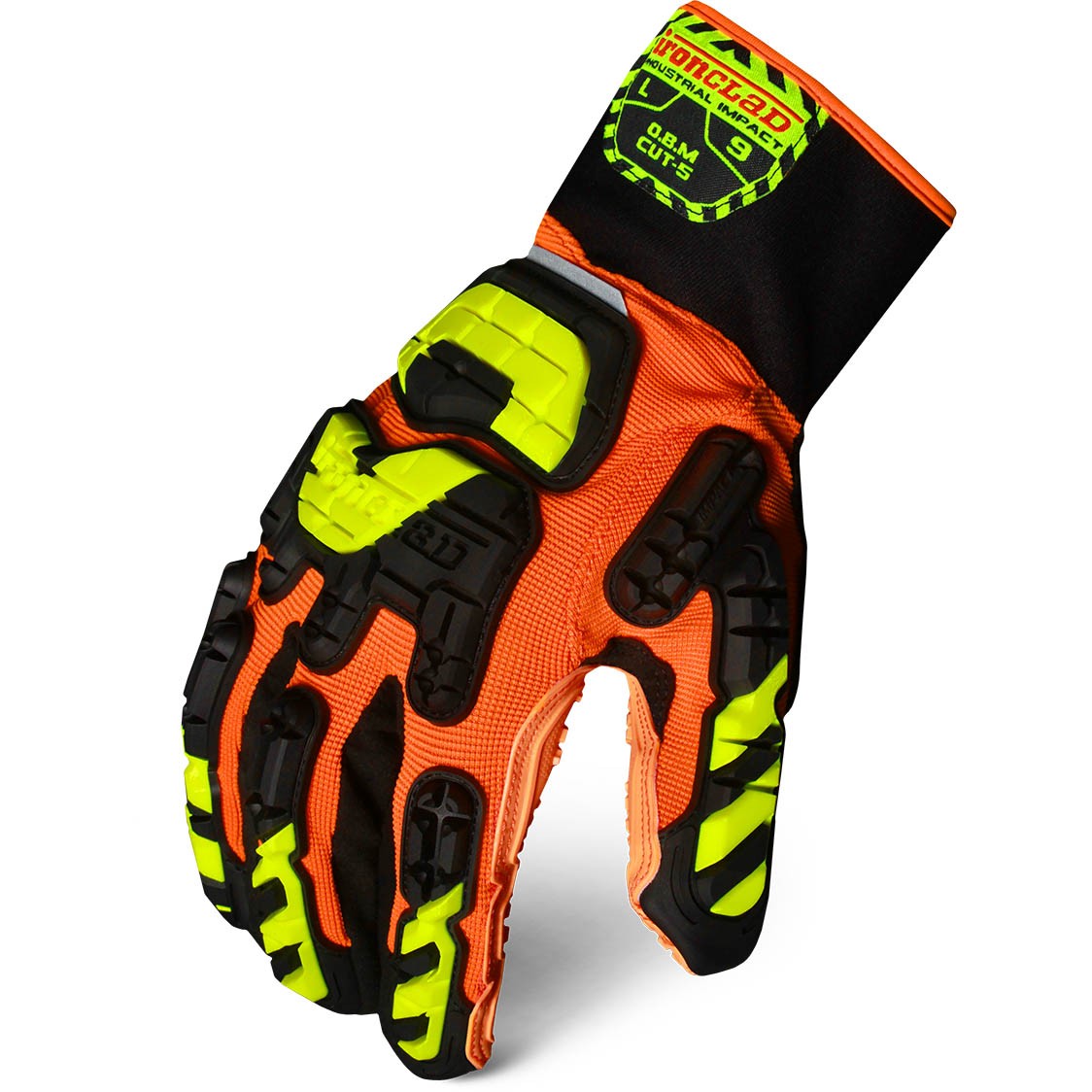 Orange/Yellow Performance Gloves - Ironclad - Cut Resistant