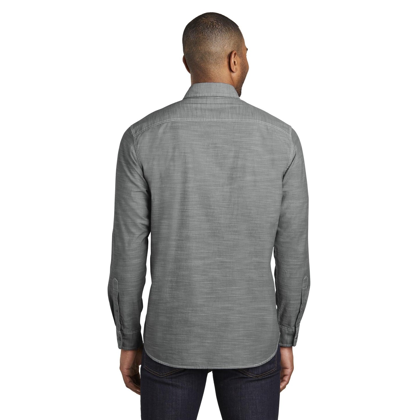 Grey Casual Button Up Shirts - Port Authority - Stylish Fit