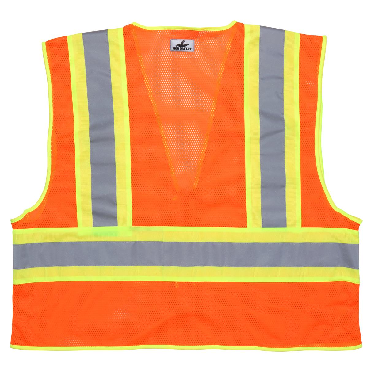 Yellow/Lime Safety Vests - MCR Safety - Limited Flammability
