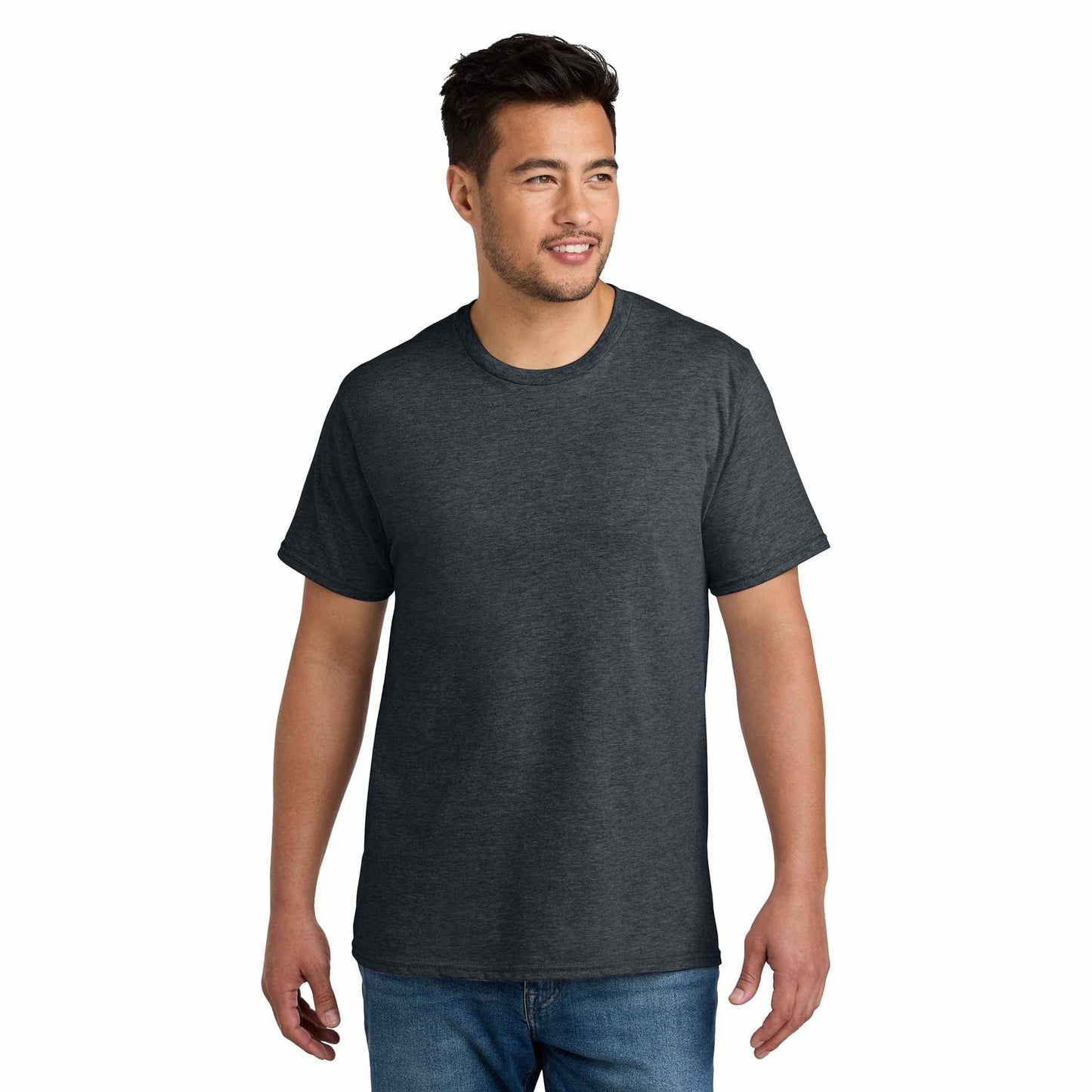 Dark Heather Grey T-Shirts - Port & Company - Soft Blend