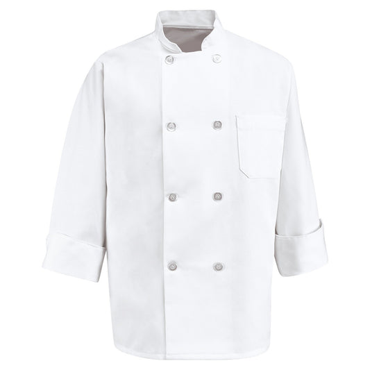 White Chef Coat - Chef Designs - Stain Release