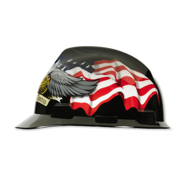 American Eagle Hard Hats - MSA - Patriotic Style