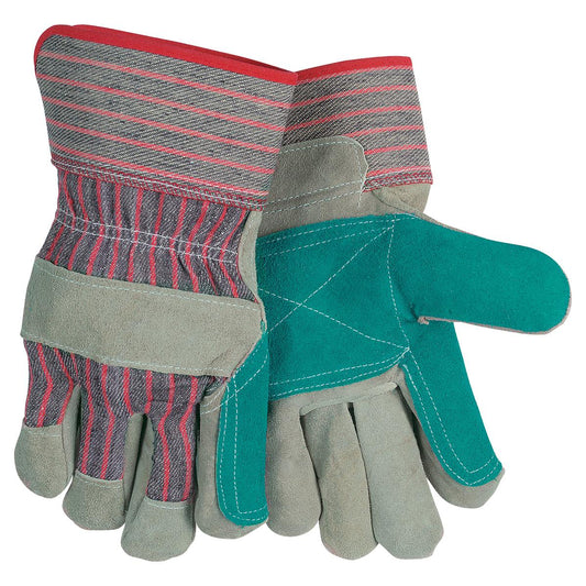 2.5" Rubberized Safety Cuffs Leather Gloves - MCR Safety - Durable Protection