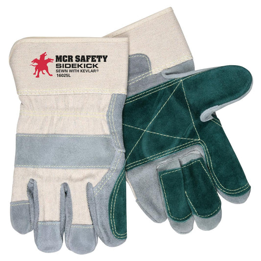 2.5" Safety Cuffs Leather Gloves - MCR Safety - Durable Leather