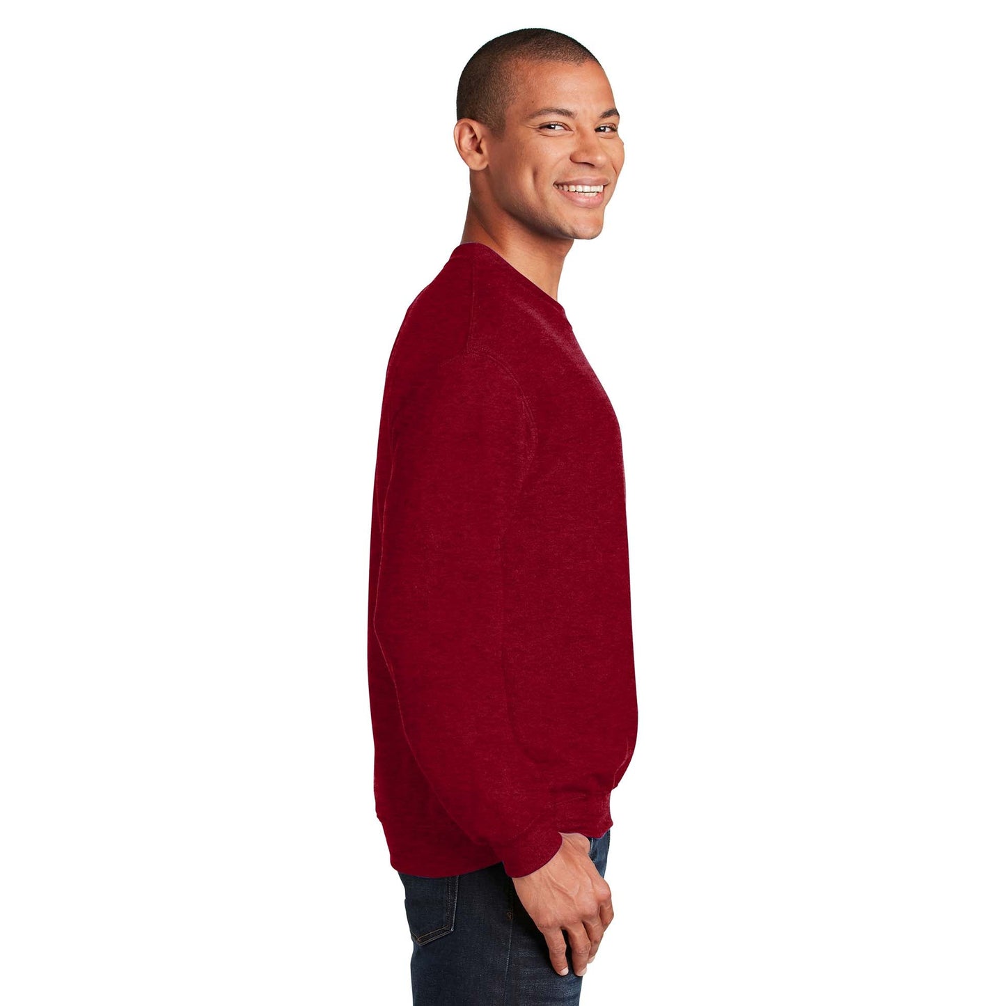 Safety Pink Sweatshirt - Gildan - Cozy Blend