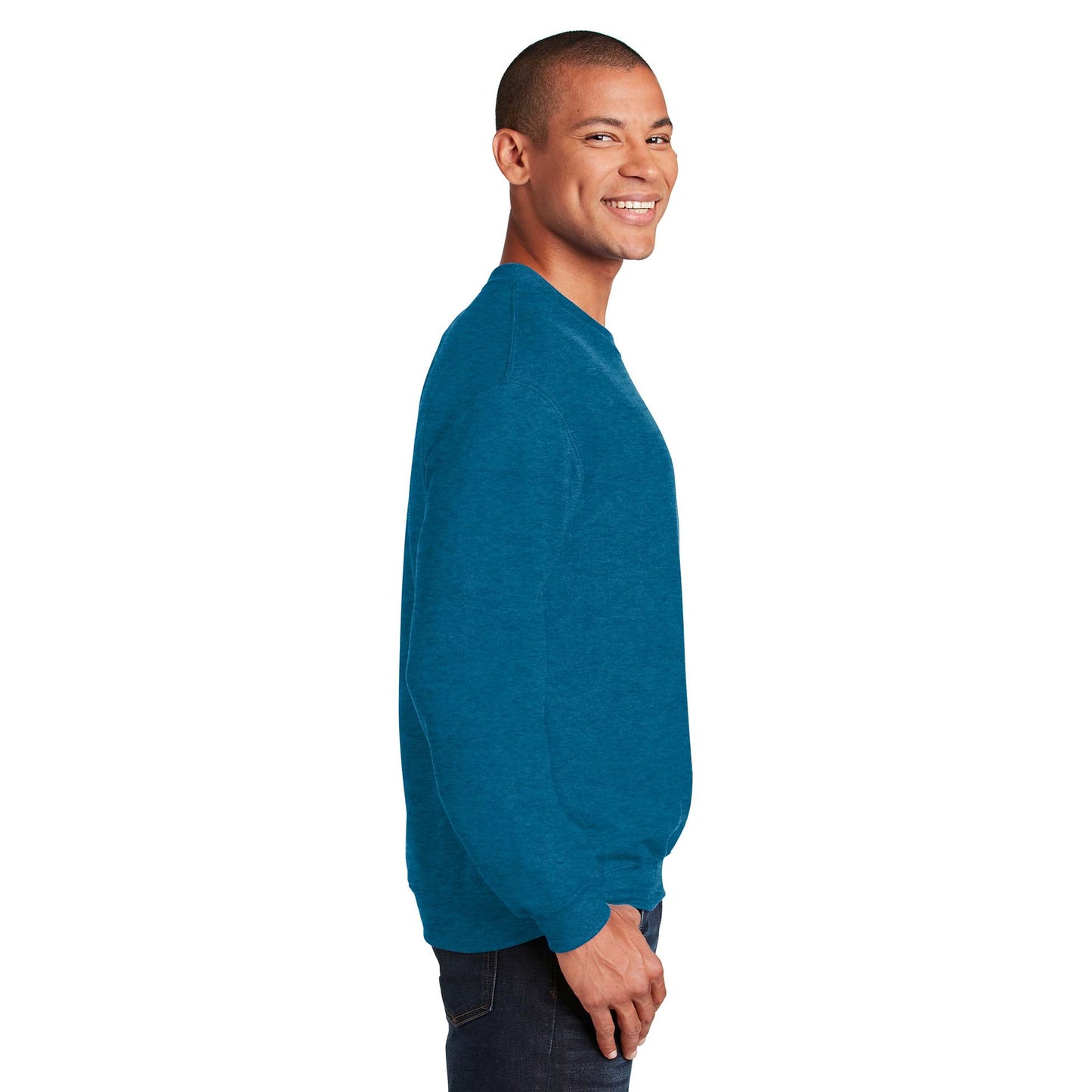 Safety Pink Sweatshirt - Gildan - Cozy Blend