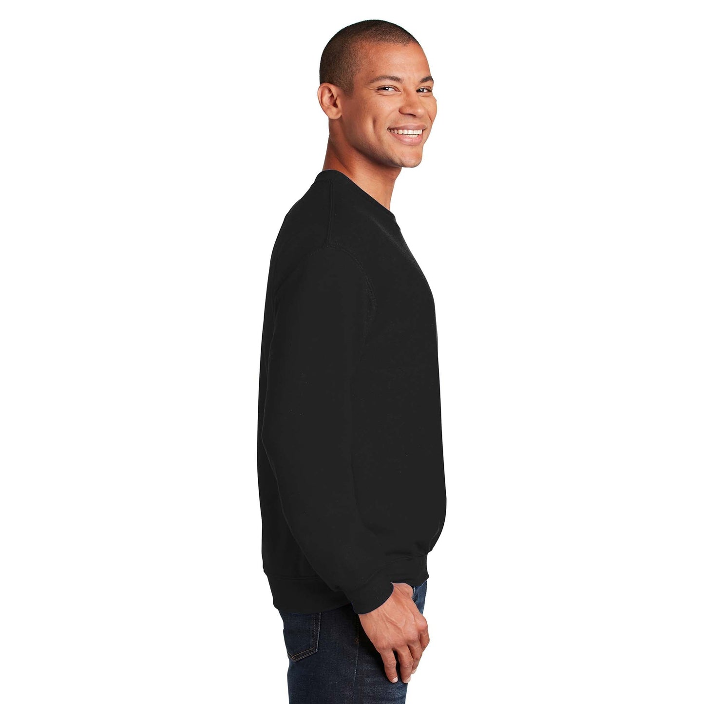 Safety Pink Sweatshirt - Gildan - Cozy Blend
