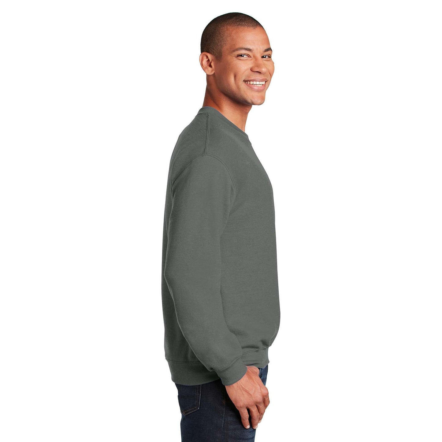 Safety Pink Sweatshirt - Gildan - Cozy Blend