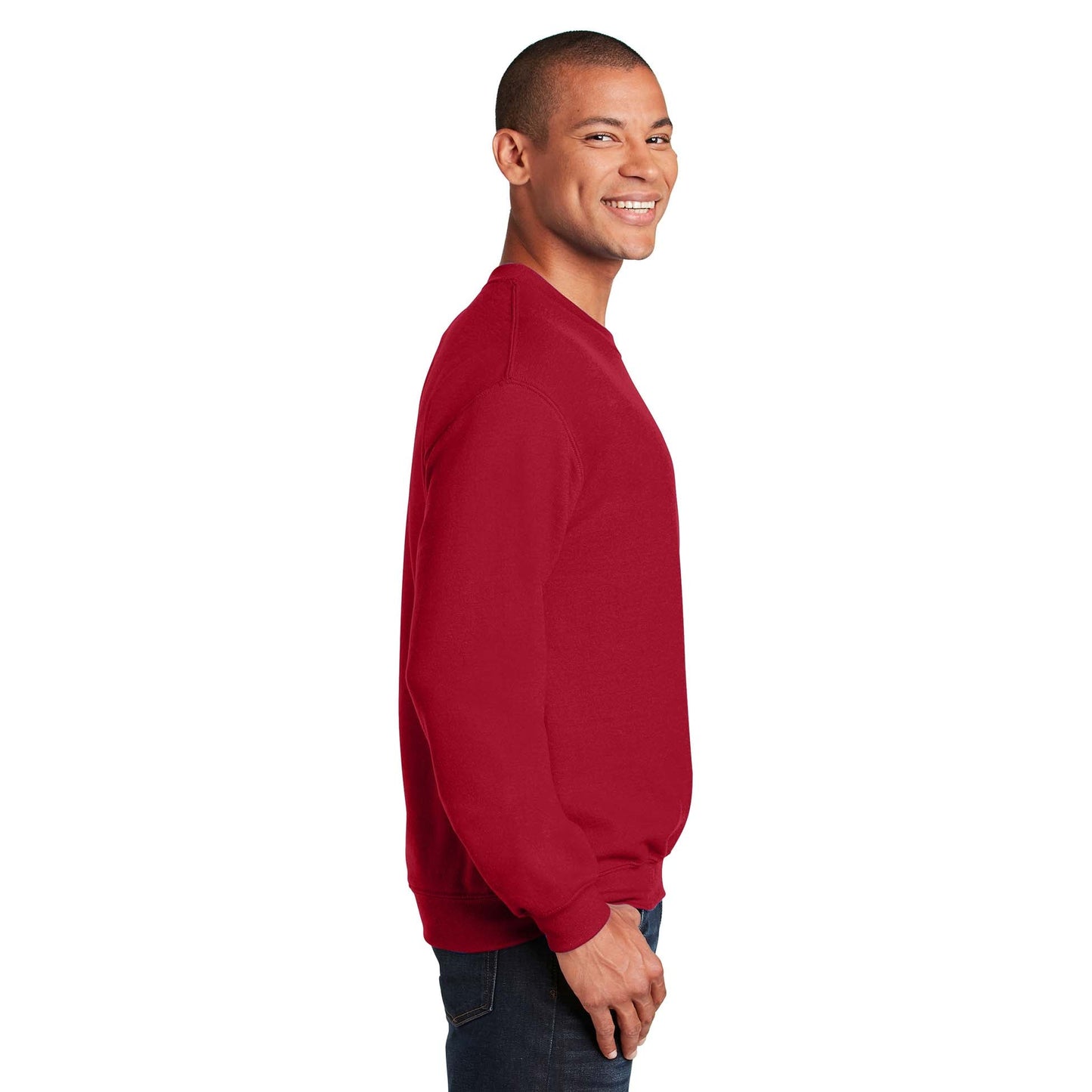 Safety Pink Sweatshirt - Gildan - Cozy Blend