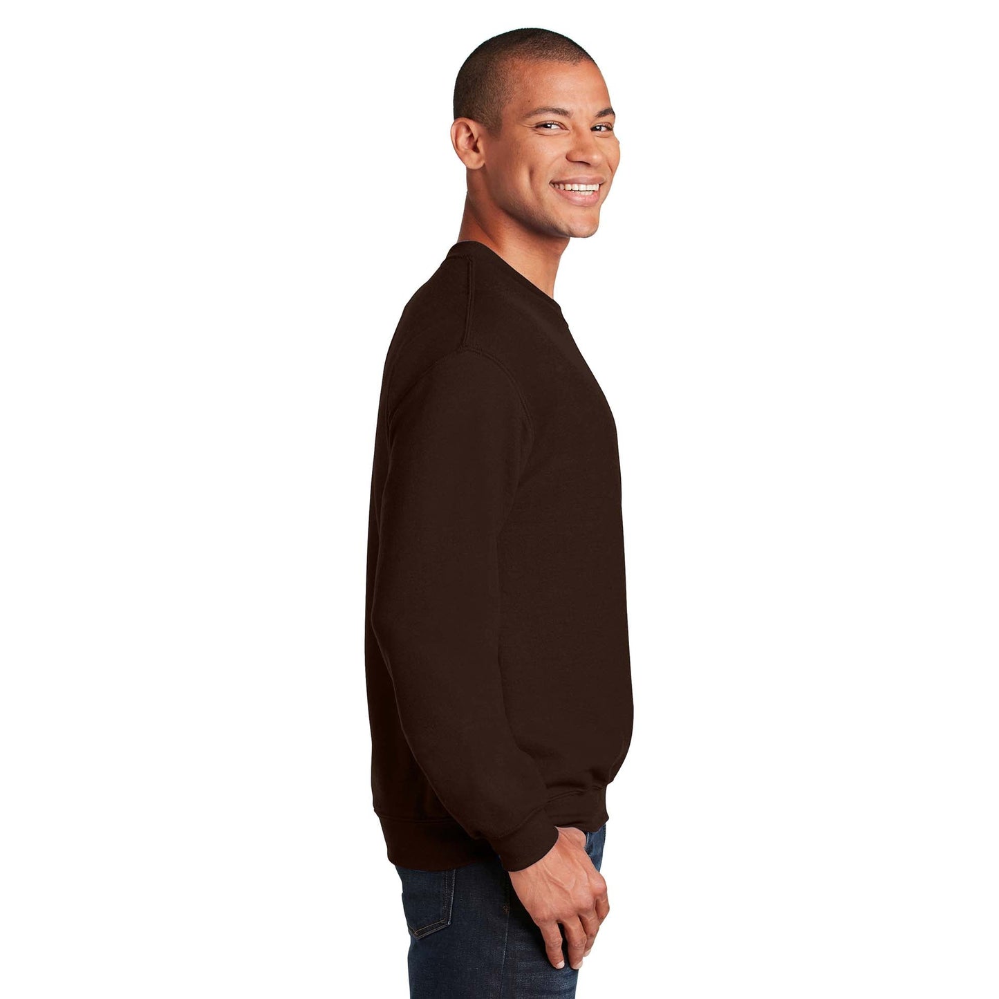 Safety Pink Sweatshirt - Gildan - Cozy Blend