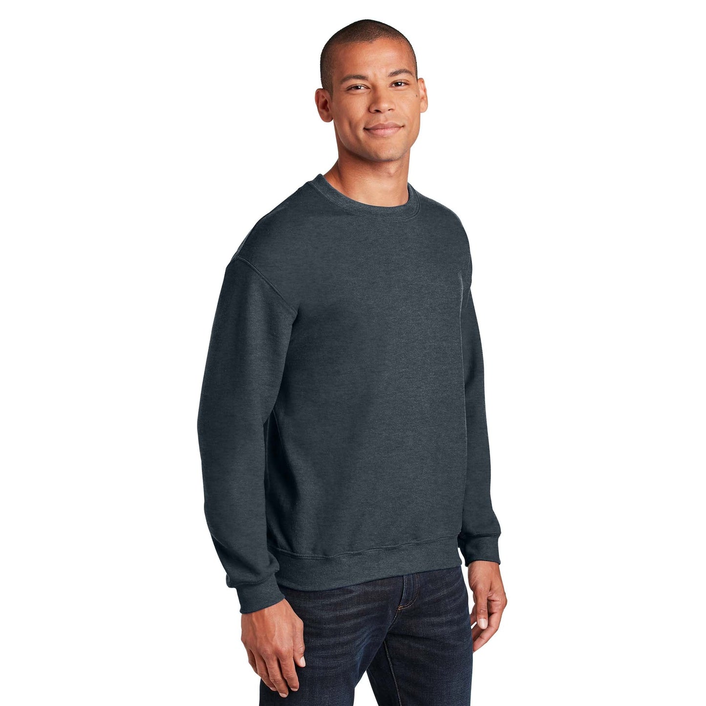 Safety Pink Sweatshirt - Gildan - Cozy Blend