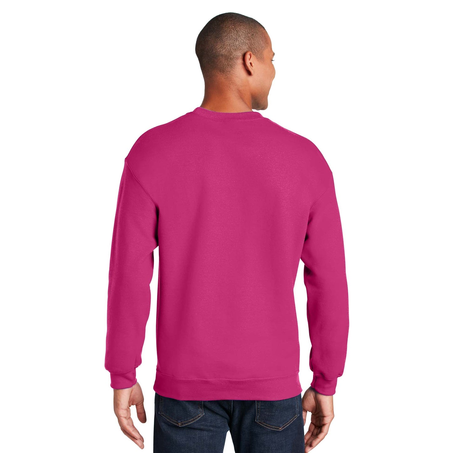 Safety Pink Sweatshirt - Gildan - Cozy Blend