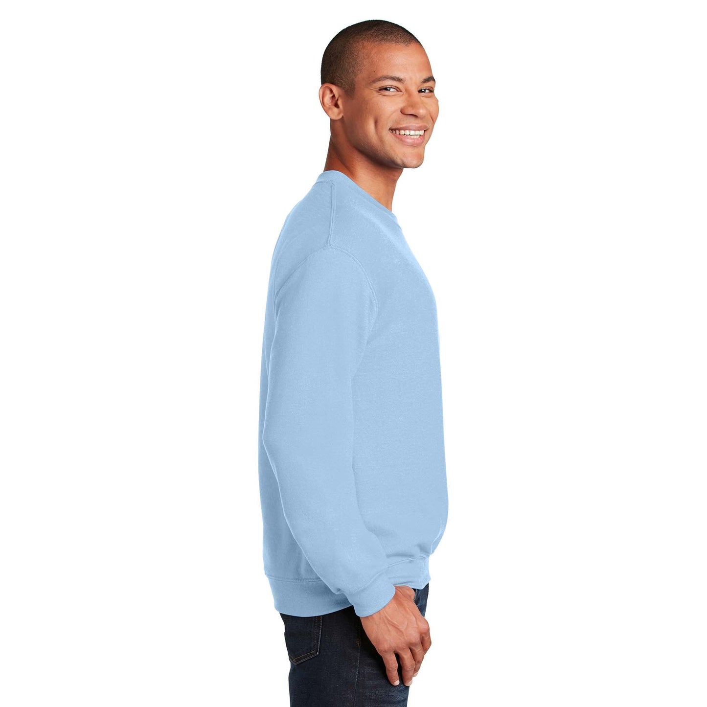 Safety Pink Sweatshirt - Gildan - Cozy Blend