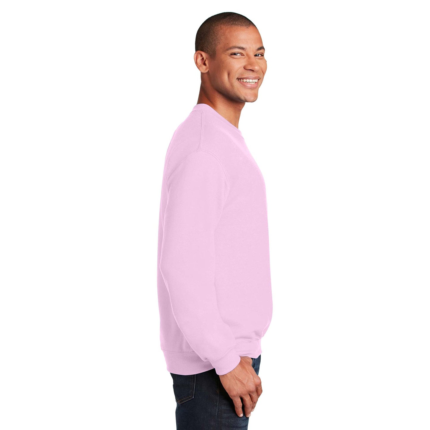 Safety Pink Sweatshirt - Gildan - Cozy Blend