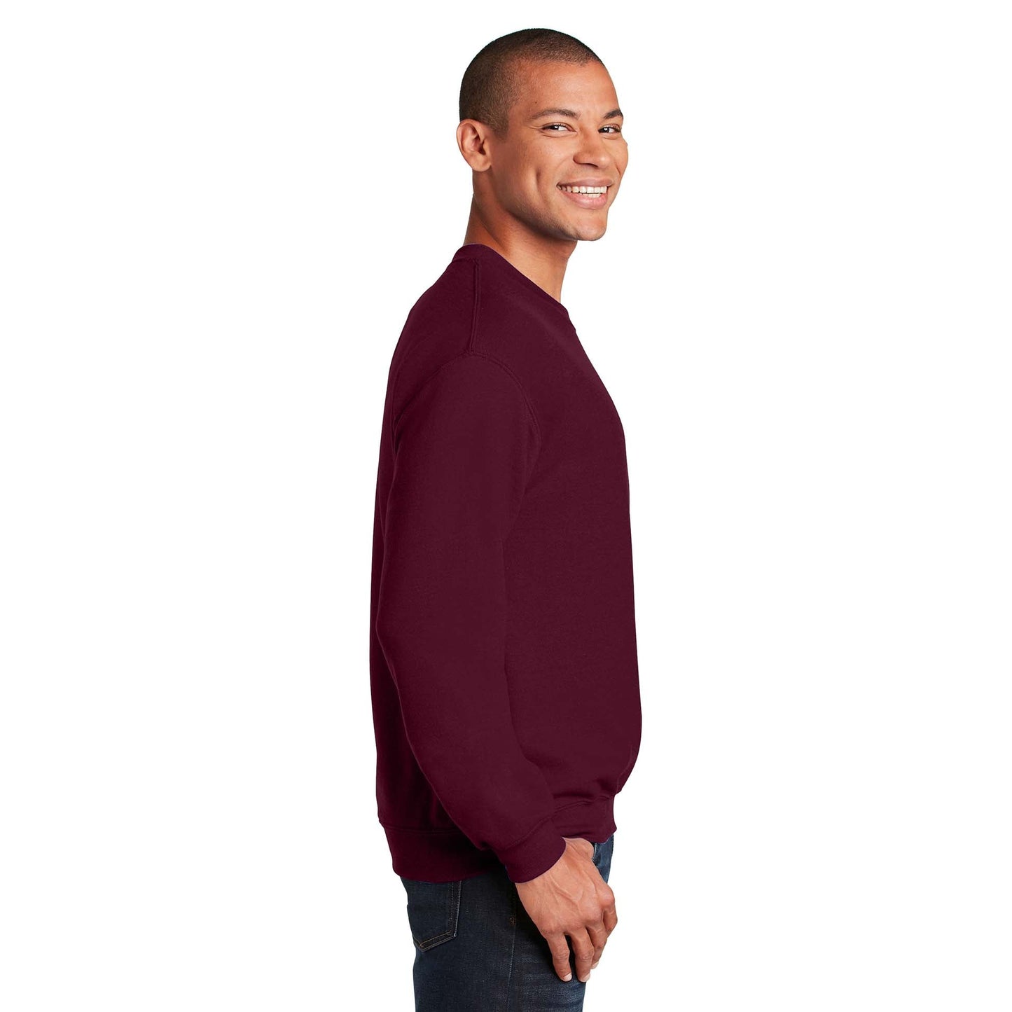 Safety Pink Sweatshirt - Gildan - Cozy Blend