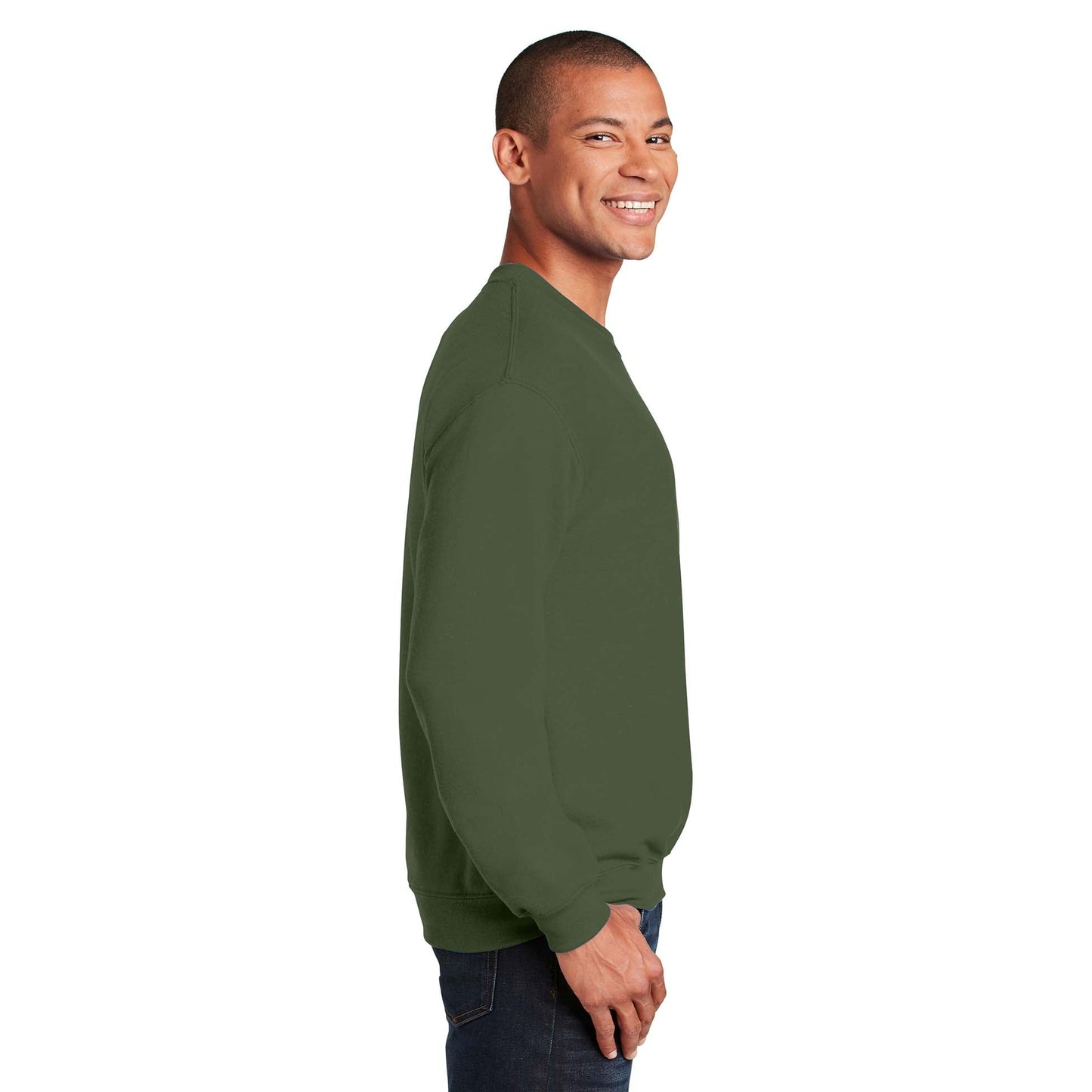 Safety Pink Sweatshirt - Gildan - Cozy Blend