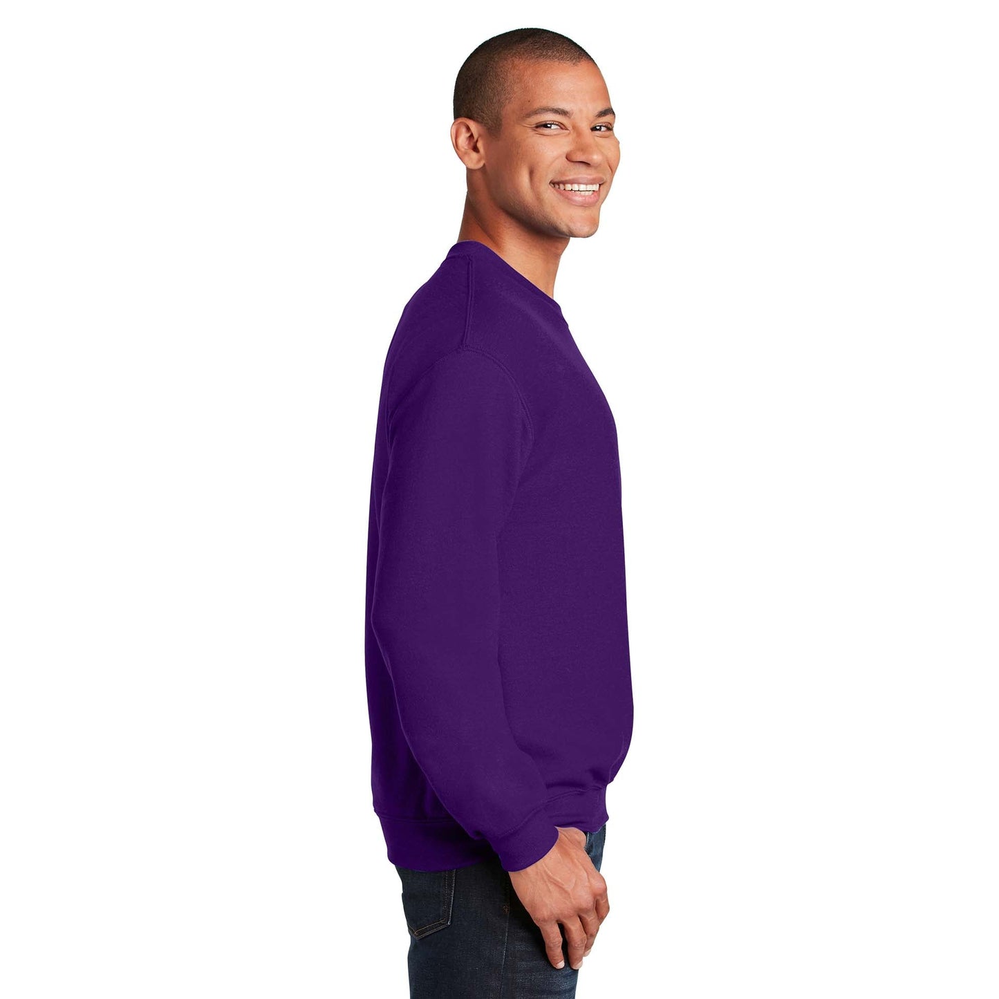 Safety Pink Sweatshirt - Gildan - Cozy Blend