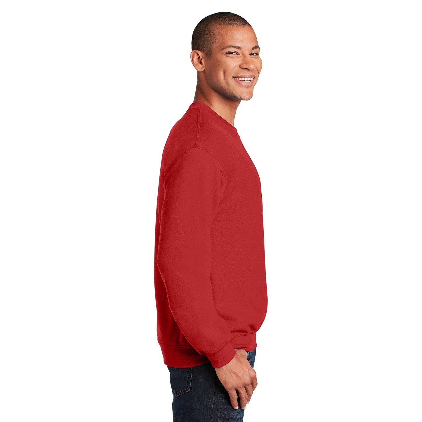 Safety Pink Sweatshirt - Gildan - Cozy Blend