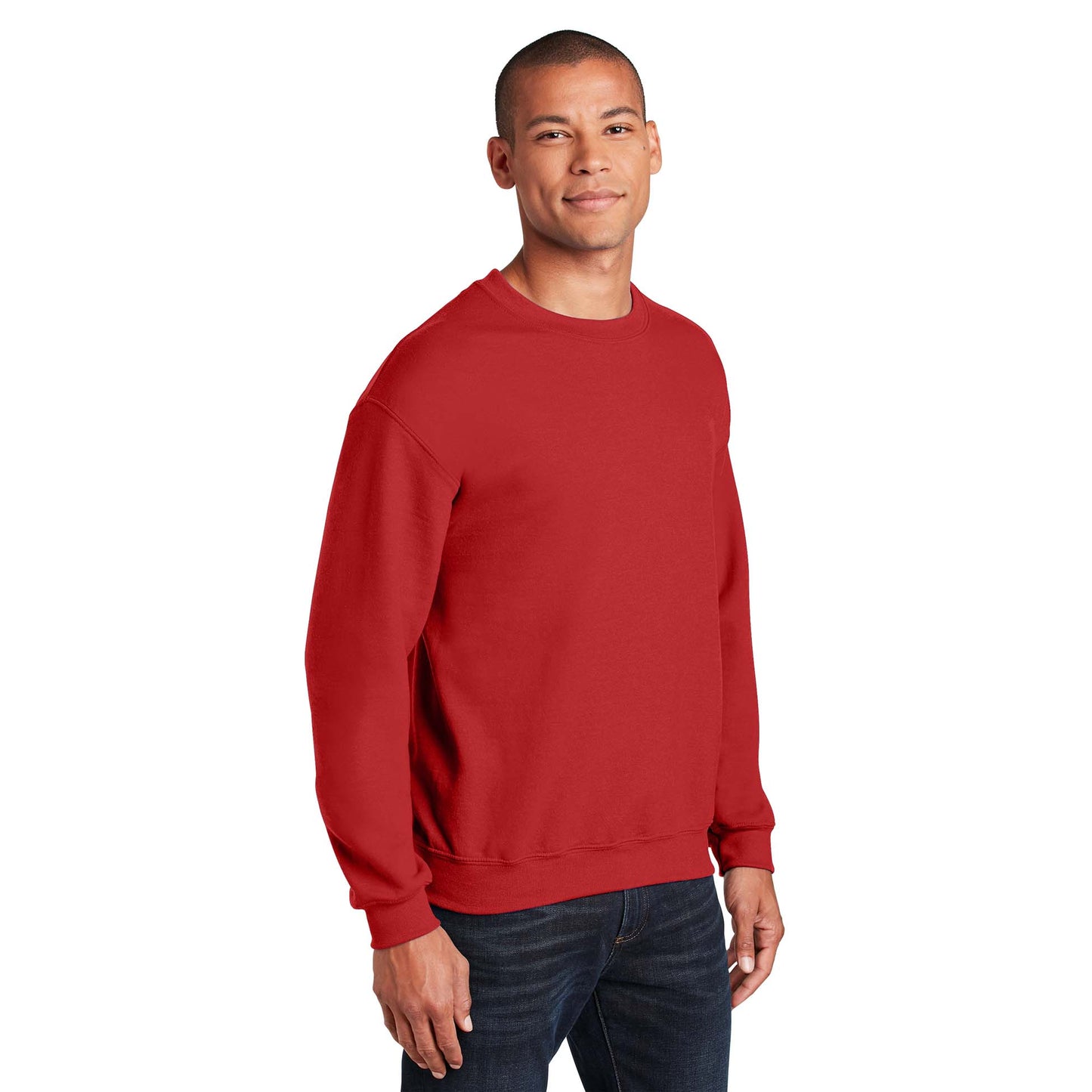 Safety Pink Sweatshirt - Gildan - Cozy Blend
