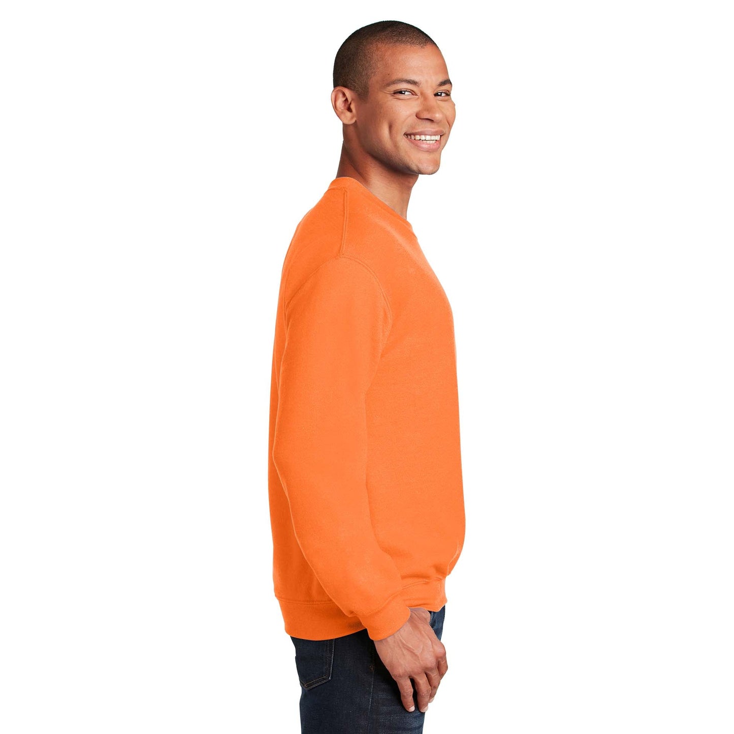 Safety Pink Sweatshirt - Gildan - Cozy Blend