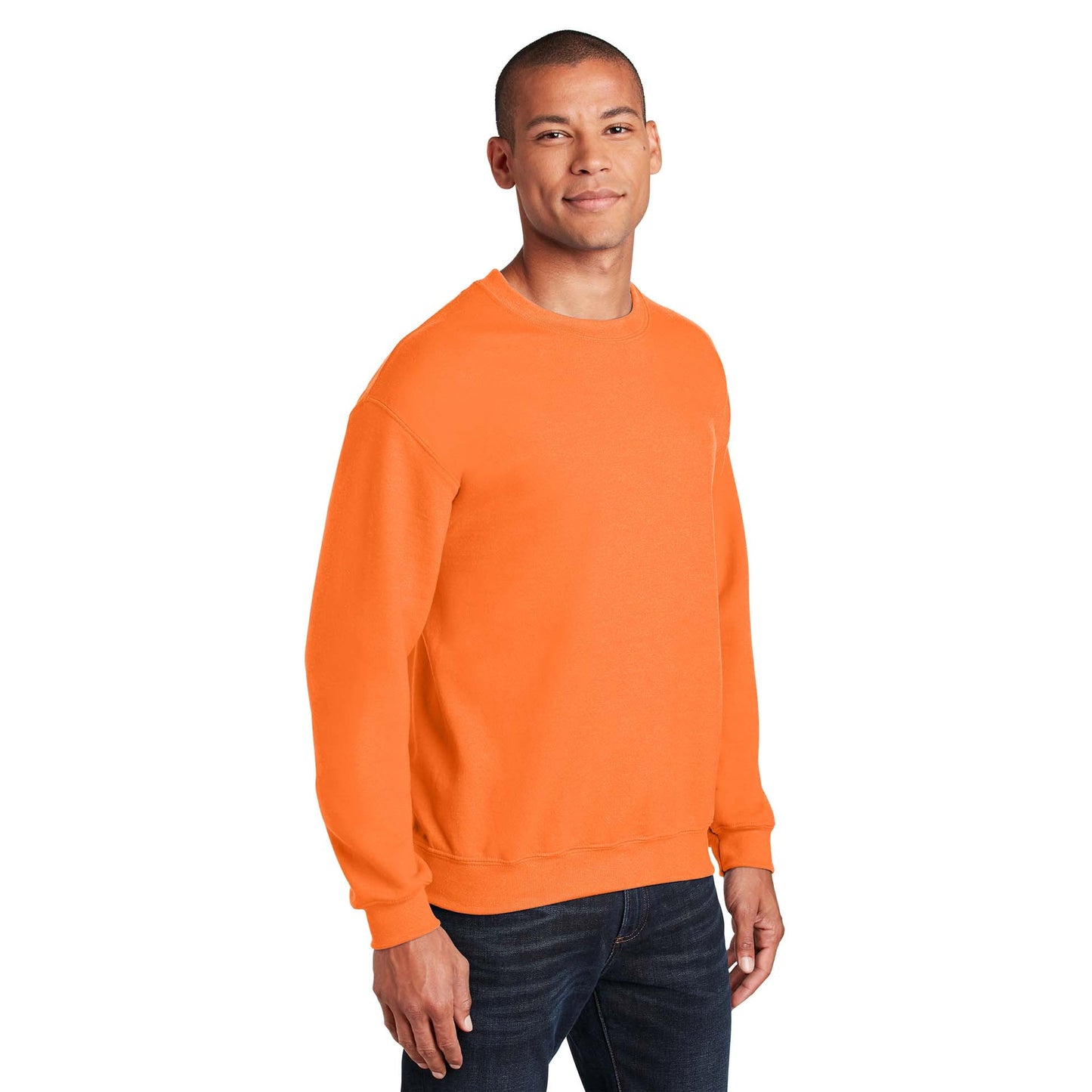 Safety Pink Sweatshirt - Gildan - Cozy Blend