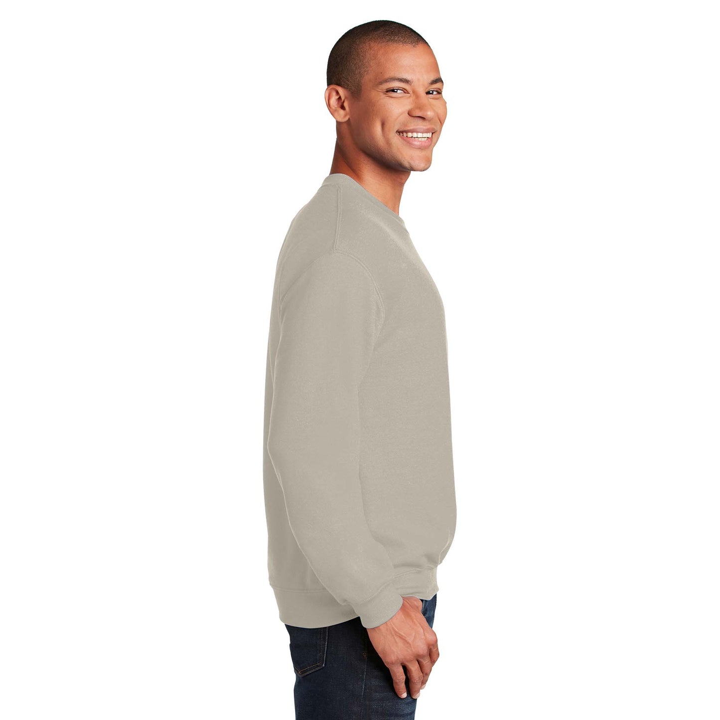 Safety Pink Sweatshirt - Gildan - Cozy Blend