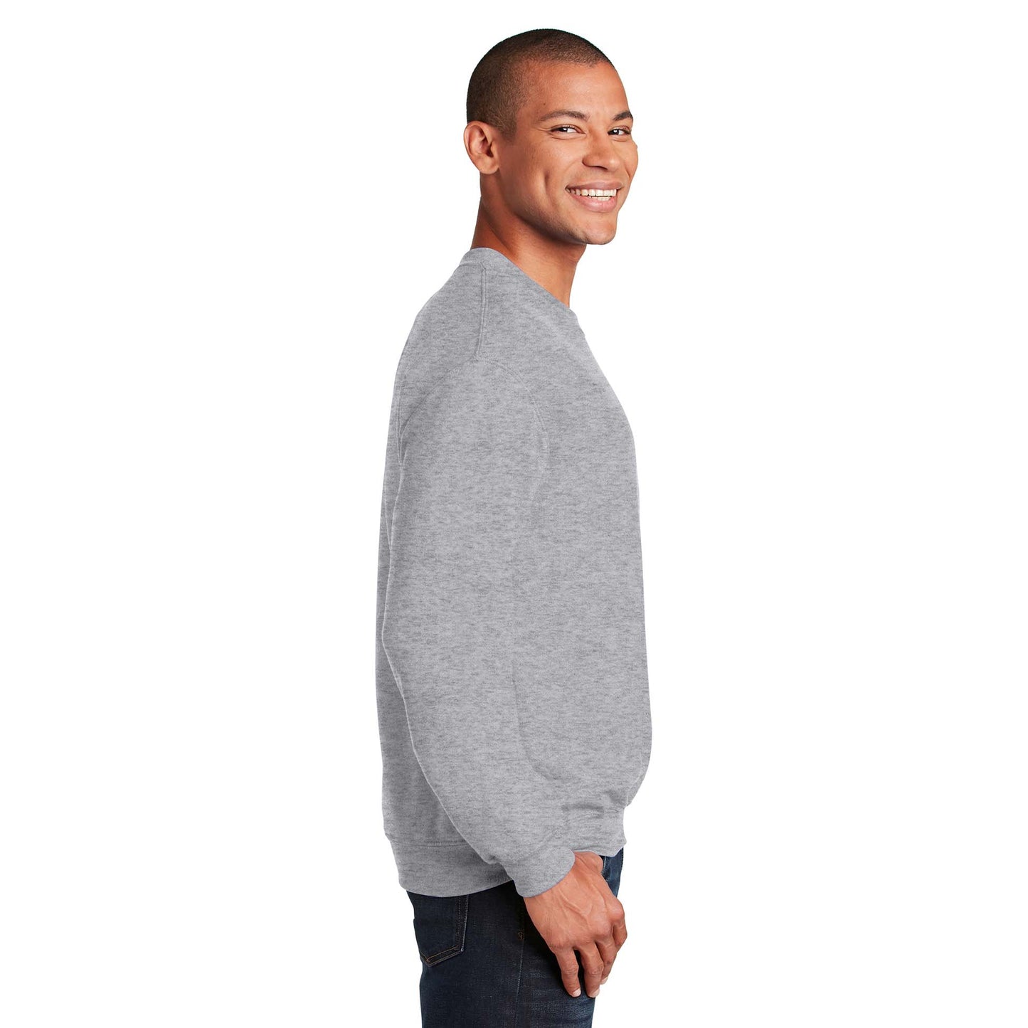 Safety Pink Sweatshirt - Gildan - Cozy Blend