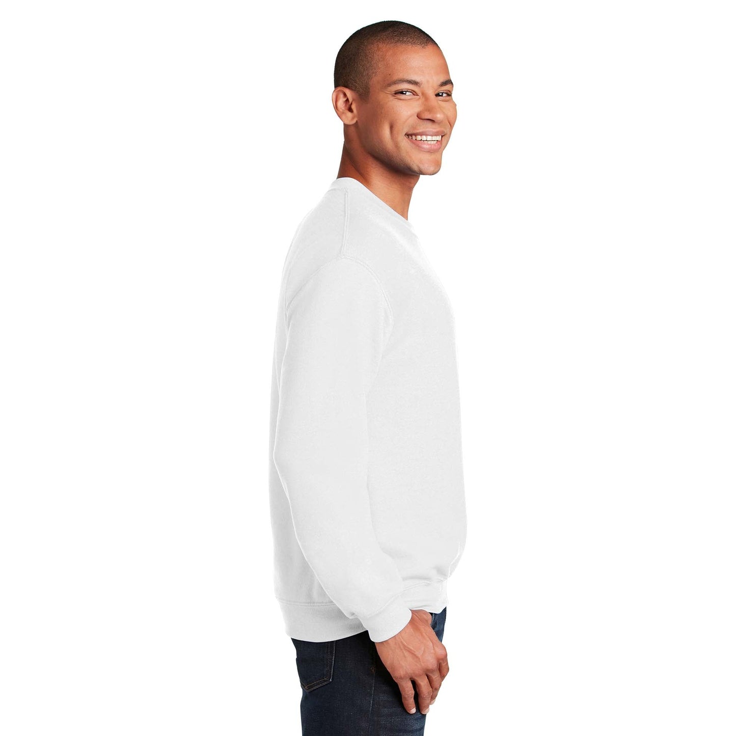 Safety Pink Sweatshirt - Gildan - Cozy Blend