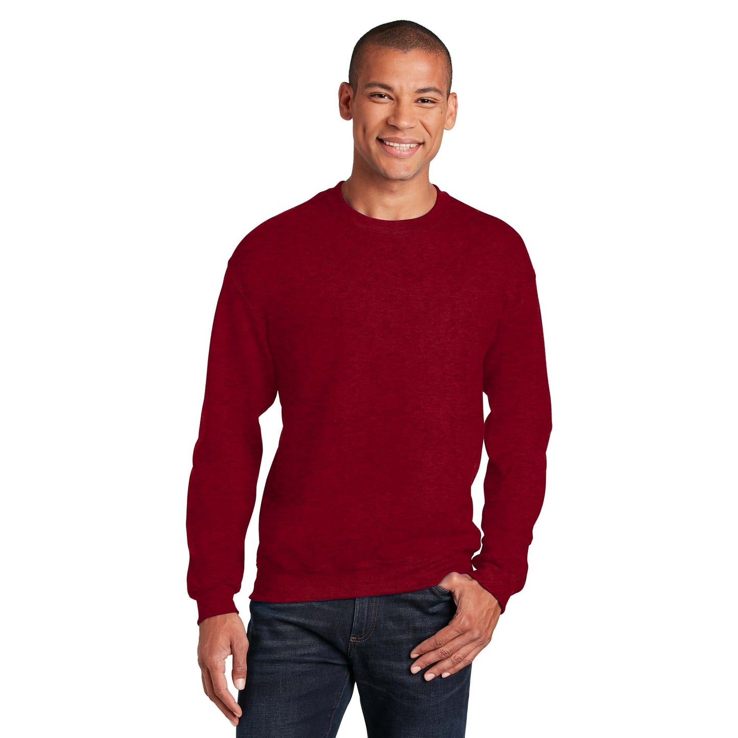 Safety Pink Sweatshirt - Gildan - Cozy Blend