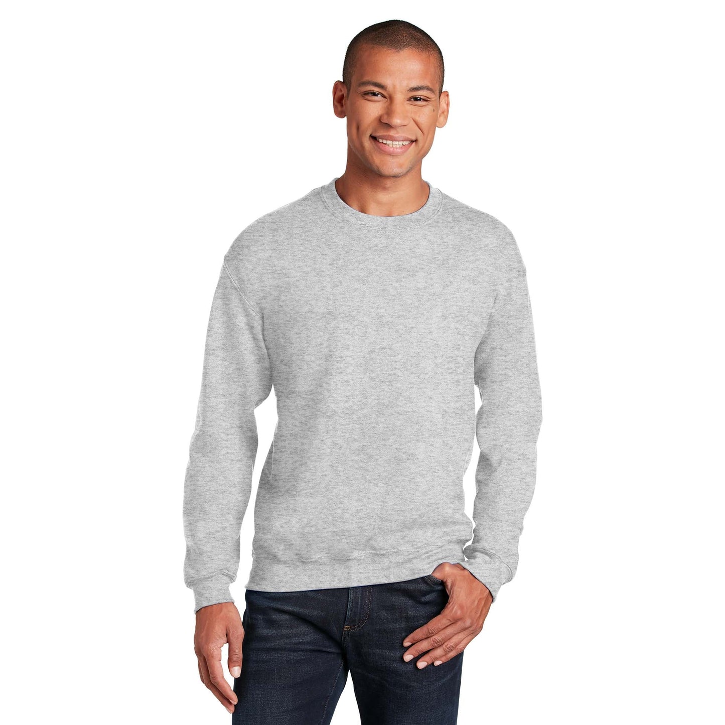 Safety Pink Sweatshirt - Gildan - Cozy Blend