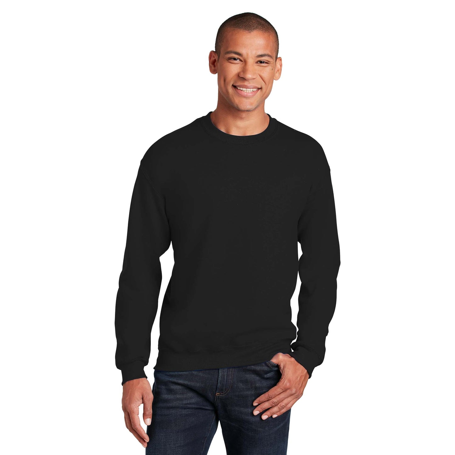 Safety Pink Sweatshirt - Gildan - Cozy Blend