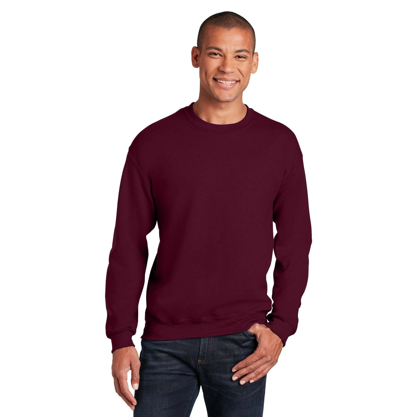 Safety Pink Sweatshirt - Gildan - Cozy Blend