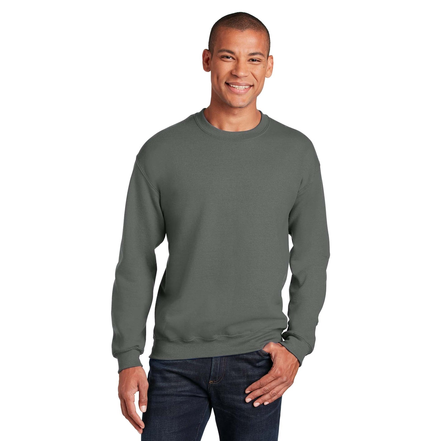 Safety Pink Sweatshirt - Gildan - Cozy Blend