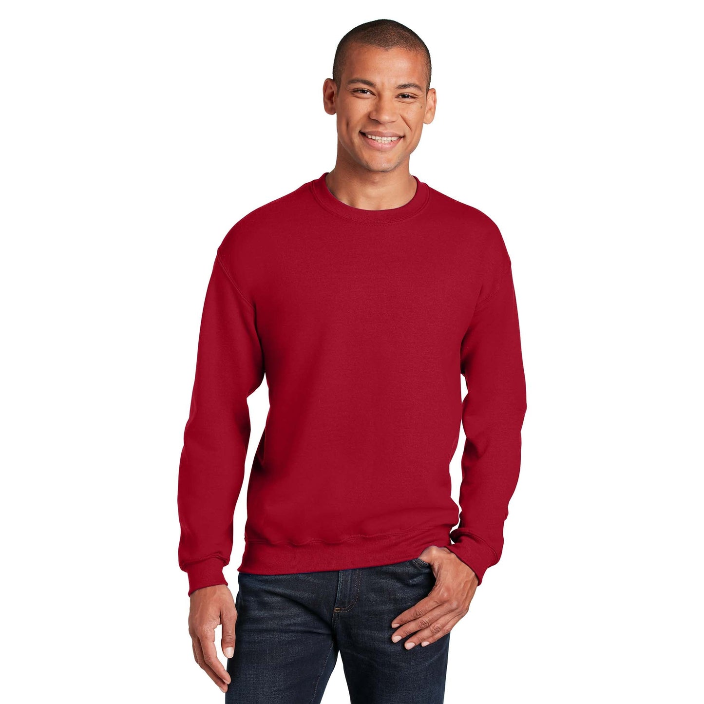Safety Pink Sweatshirt - Gildan - Cozy Blend