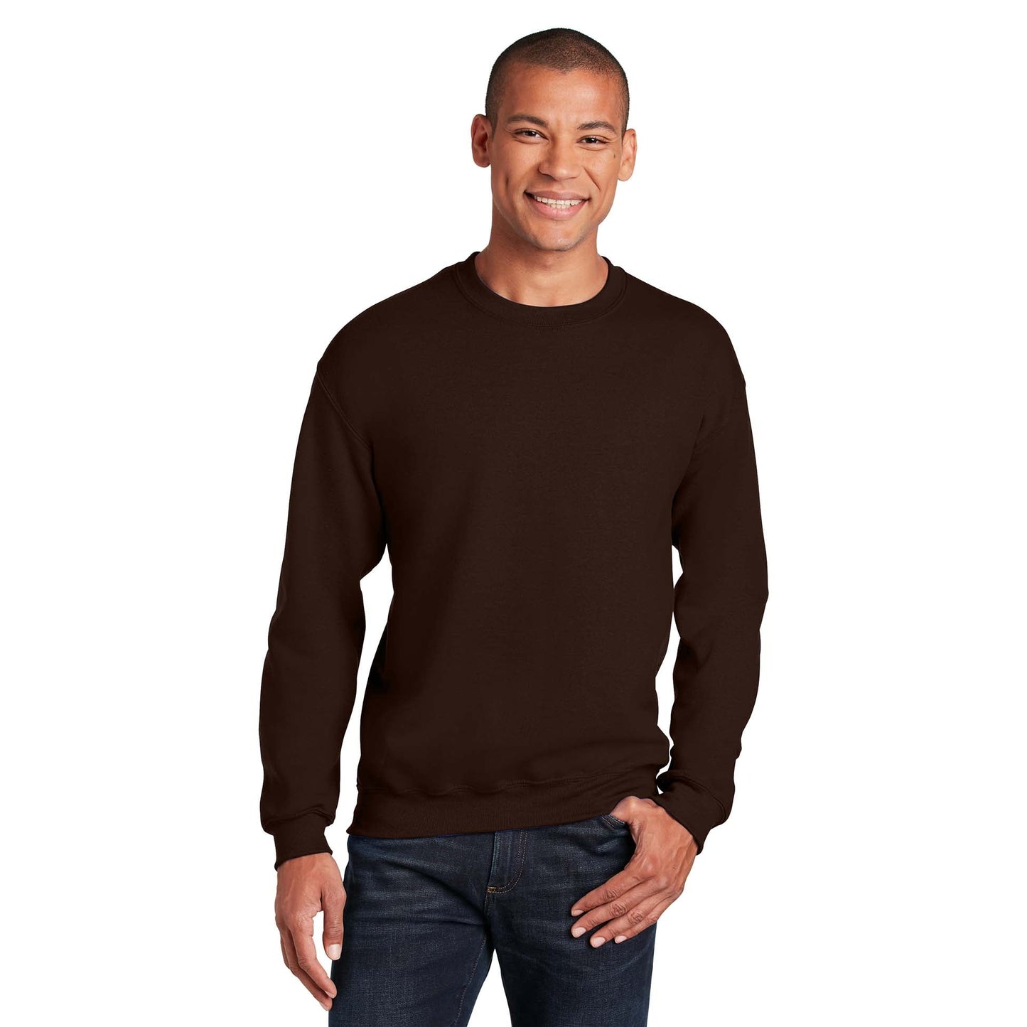 Safety Pink Sweatshirt - Gildan - Cozy Blend