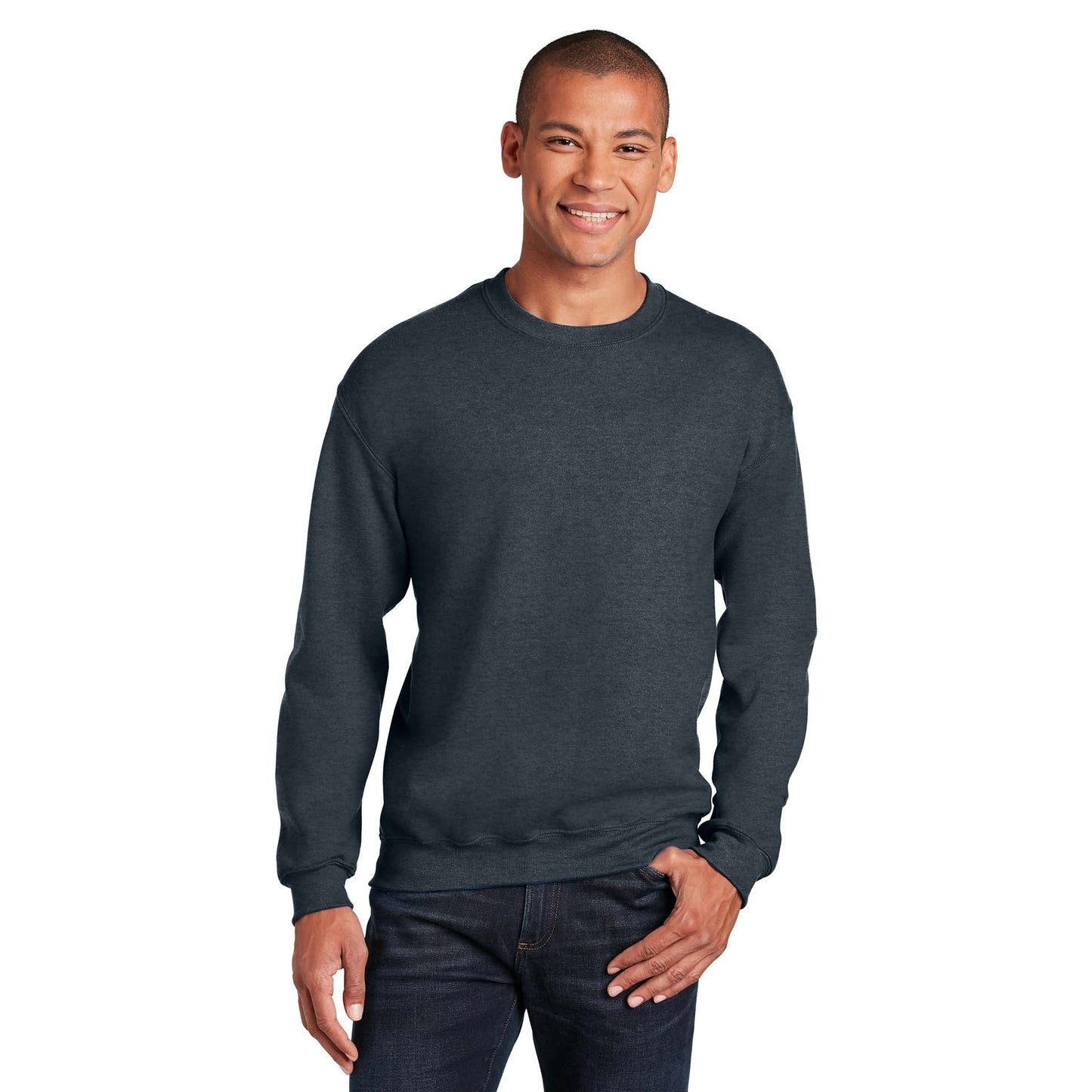 Safety Pink Sweatshirt - Gildan - Cozy Blend