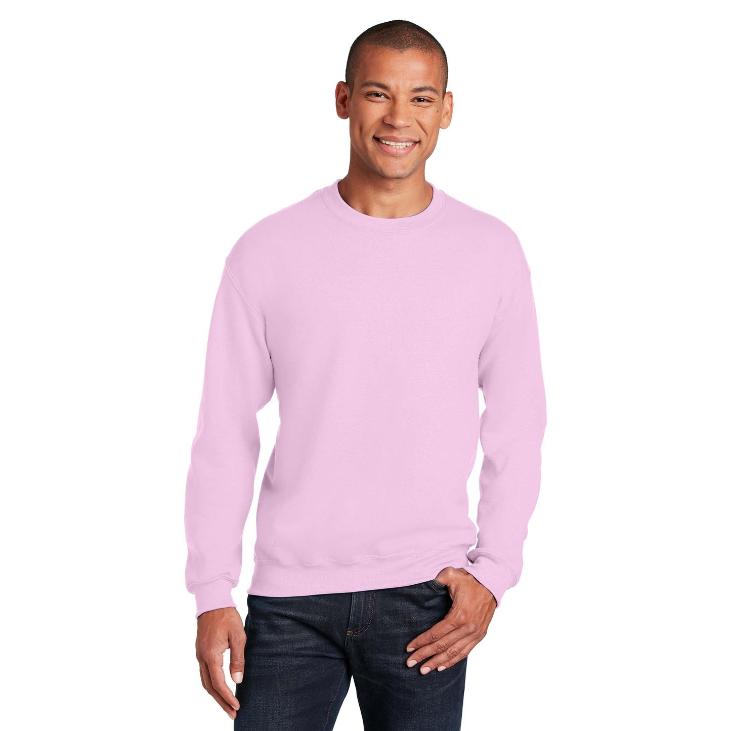 Safety Pink Sweatshirt - Gildan - Cozy Blend