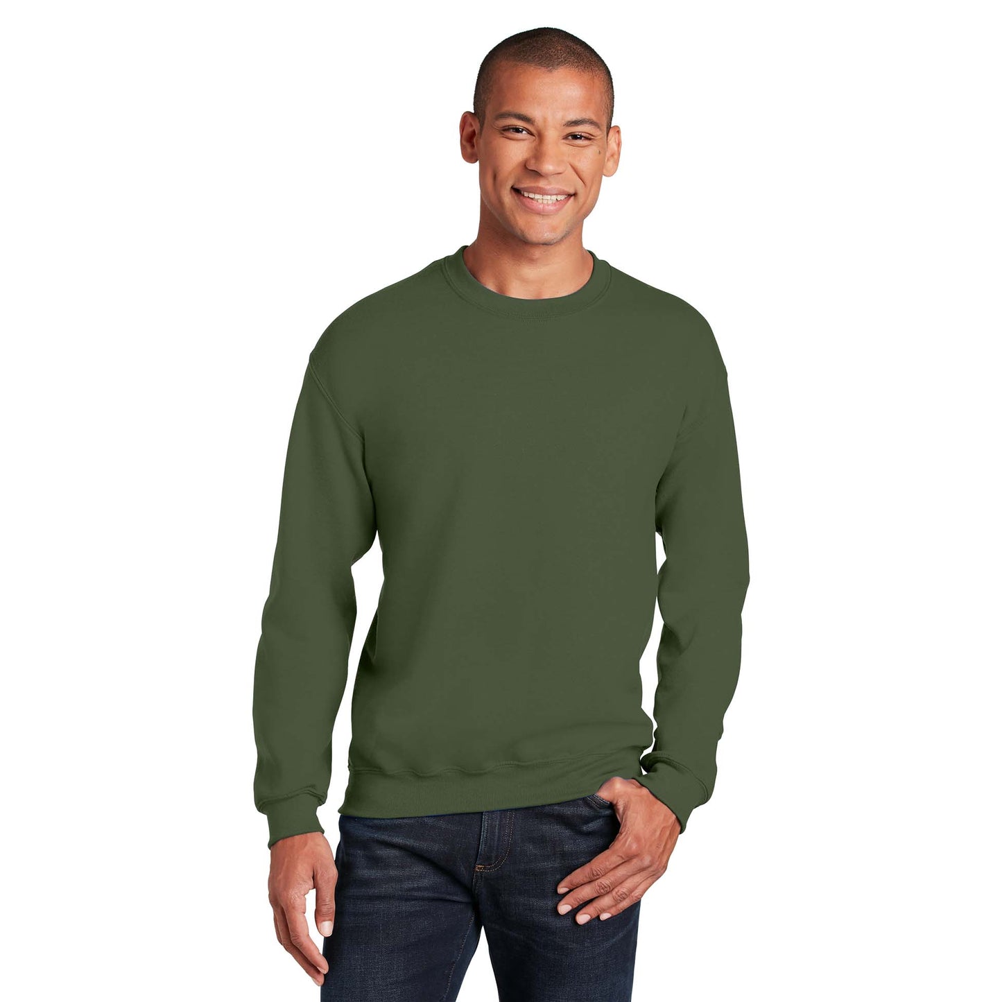 Safety Pink Sweatshirt - Gildan - Cozy Blend