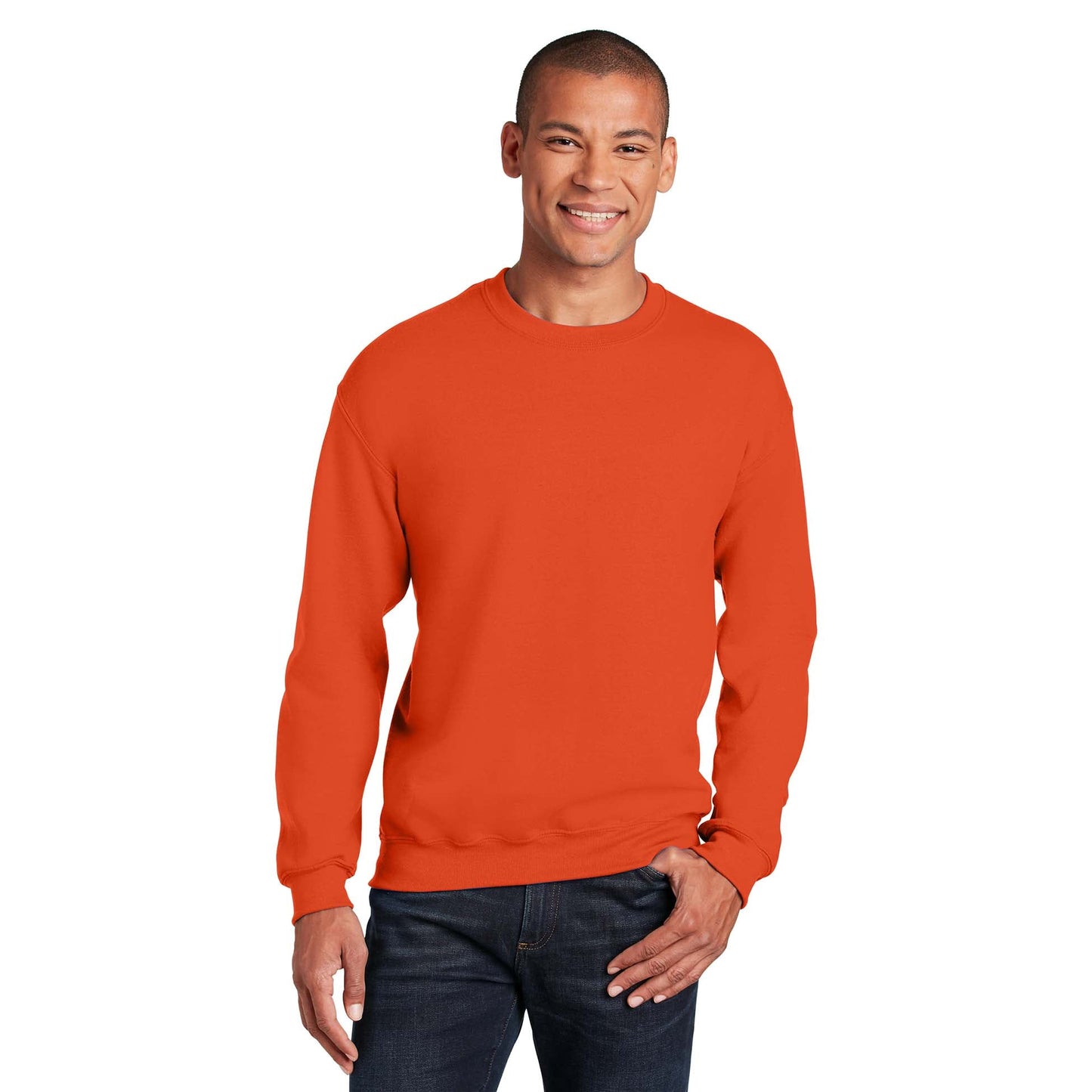 Safety Pink Sweatshirt - Gildan - Cozy Blend