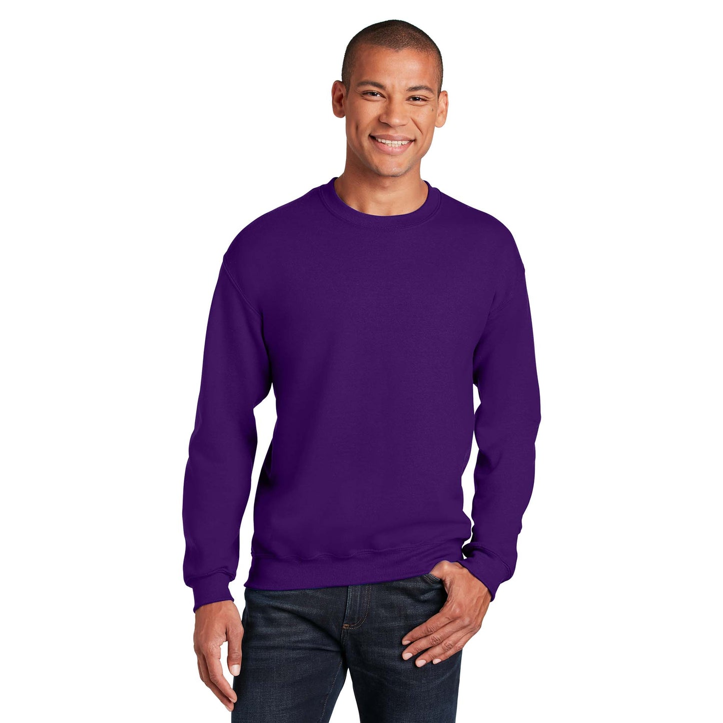 Safety Pink Sweatshirt - Gildan - Cozy Blend