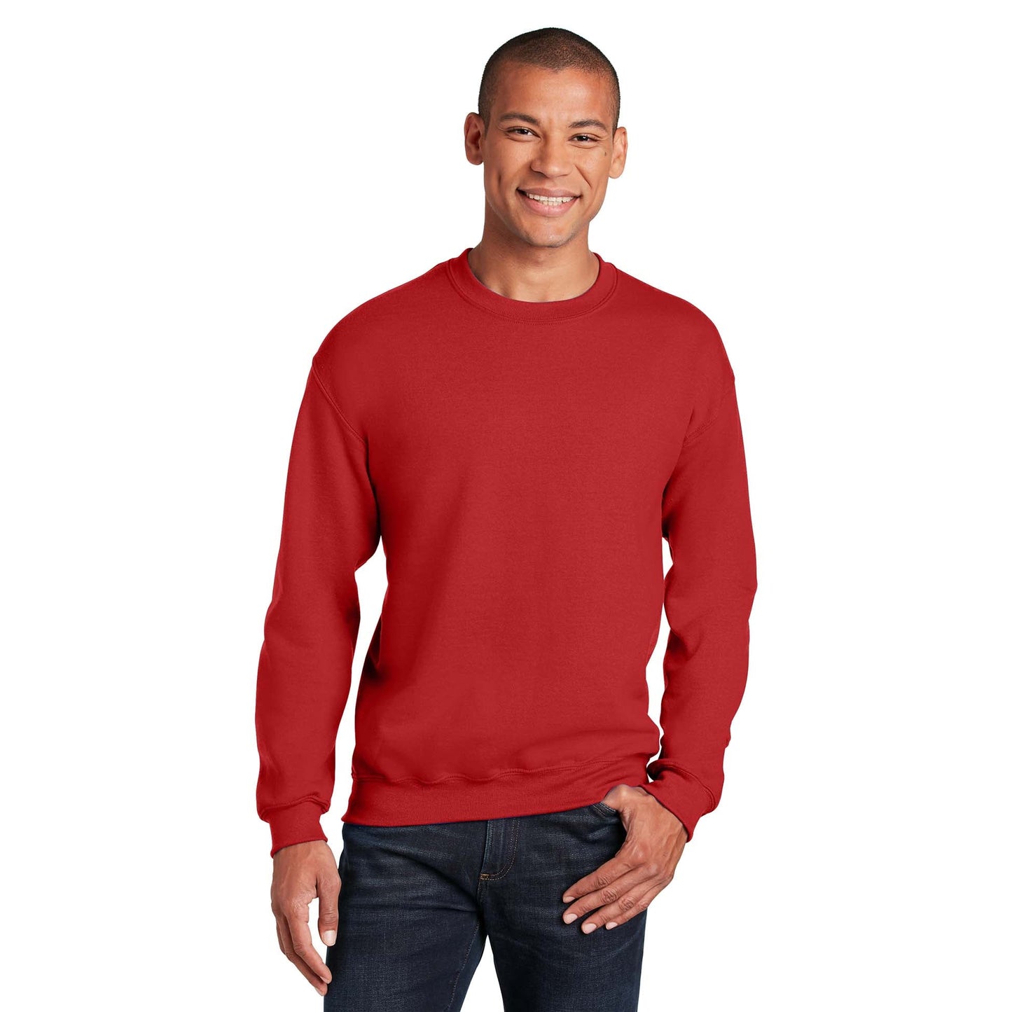 Safety Pink Sweatshirt - Gildan - Cozy Blend