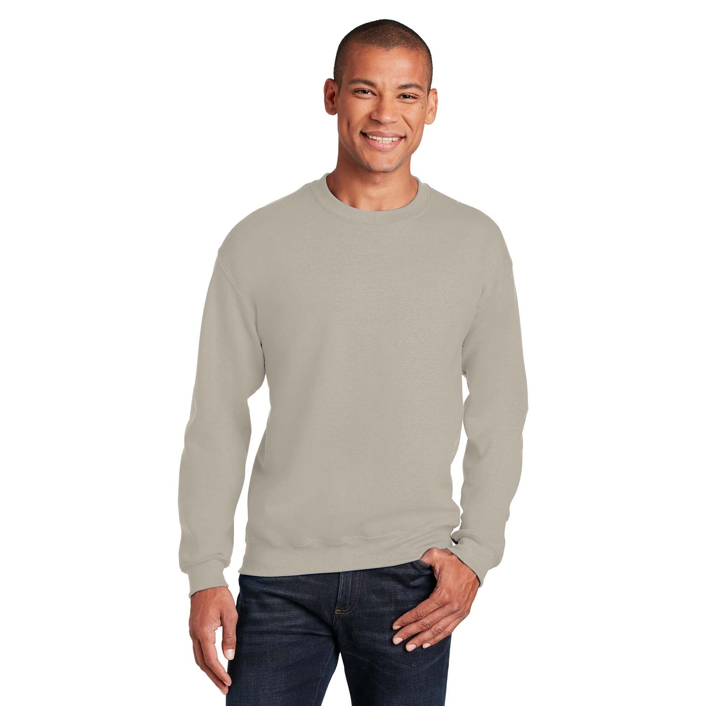 Safety Pink Sweatshirt - Gildan - Cozy Blend