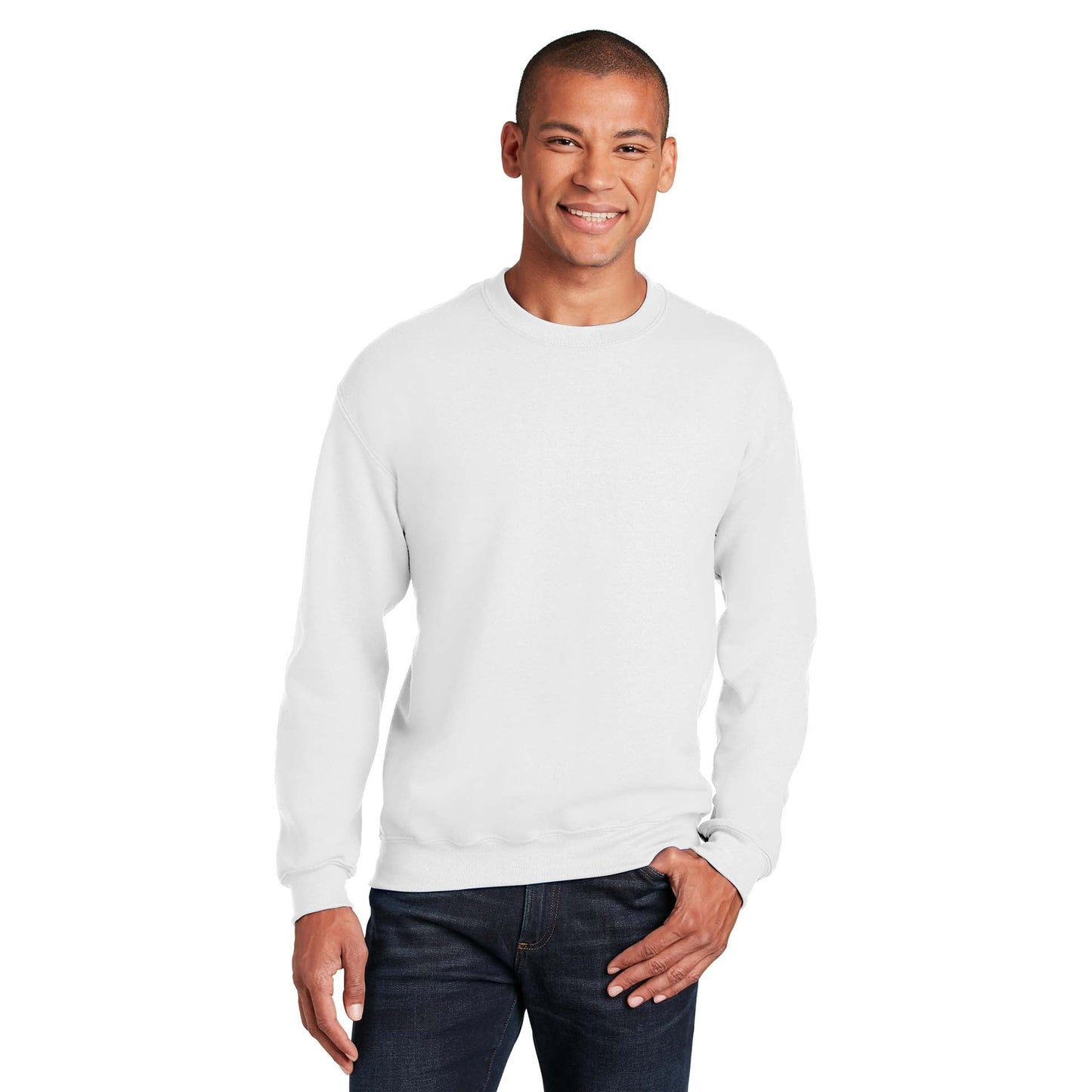 Safety Pink Sweatshirt - Gildan - Cozy Blend