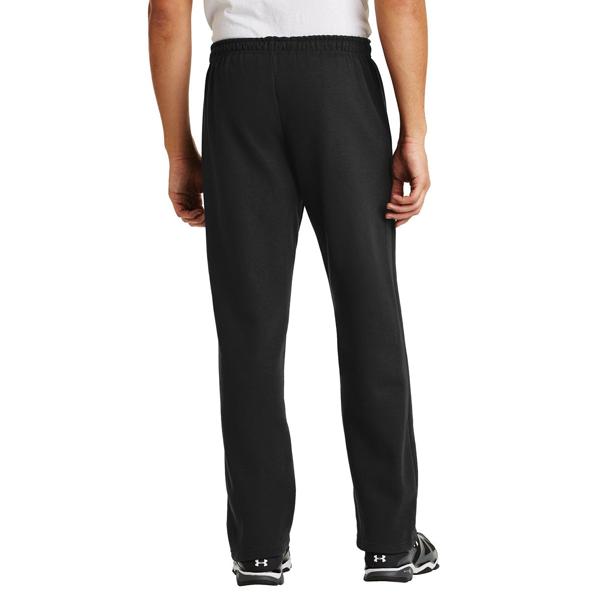 Black Sweatpants - Gildan - Comfortable Open Bottom